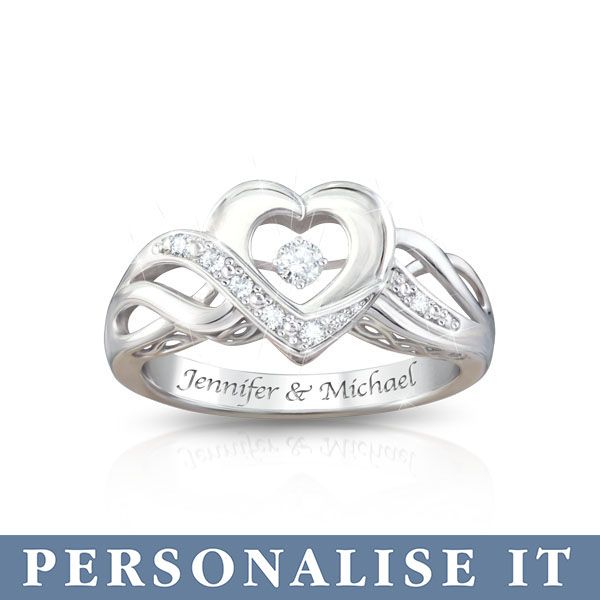 Dance Of Love Personalised Brilliant Motions Diamond Ring