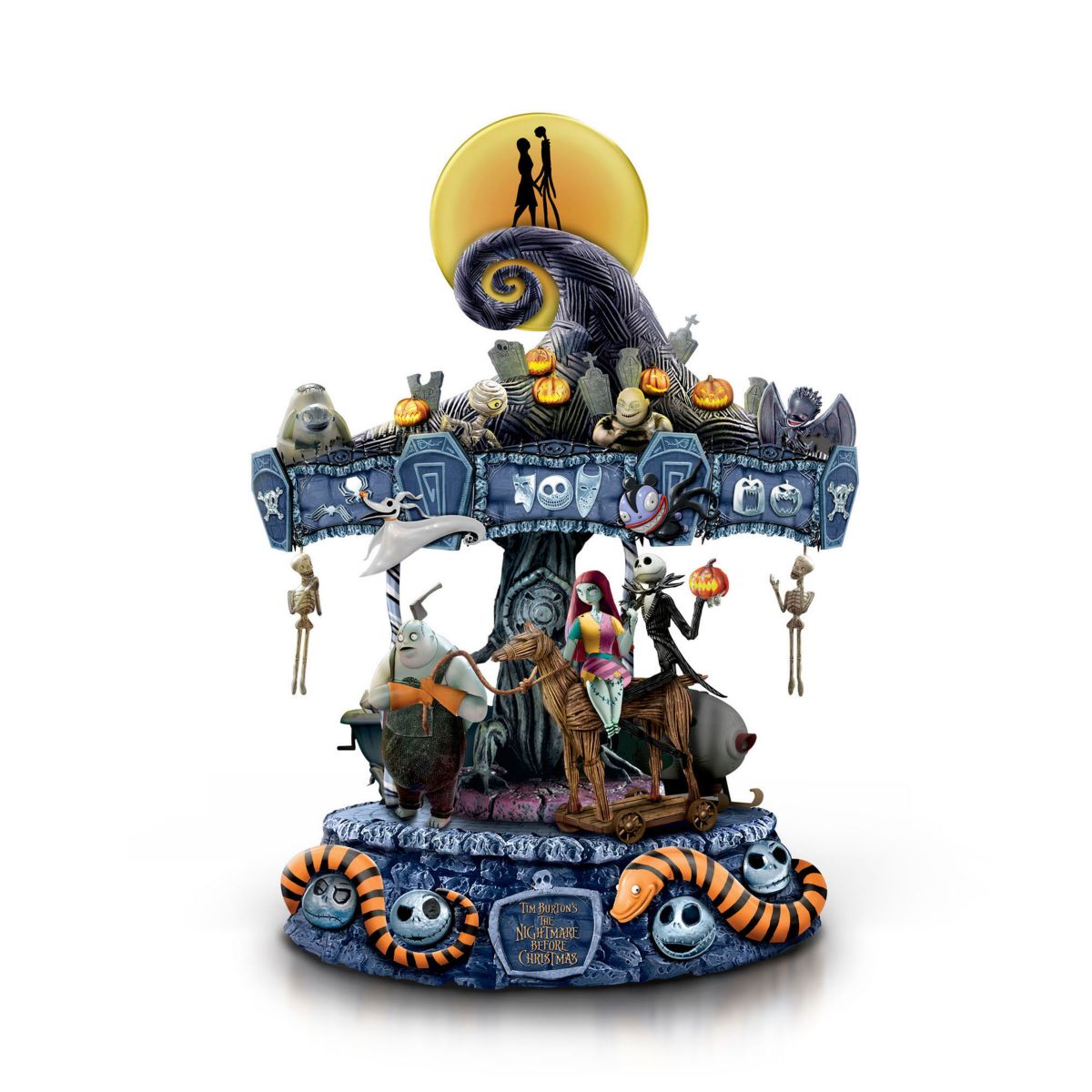 Disney Tim Burton's The Nightmare Before Christmas Illuminated Musical Carousel