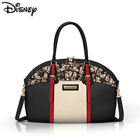 Officially Licensed Disney Mickey Minnie Mouse Ladies&#39; Art Handbag: Disney ‘Caught In The Moment ...