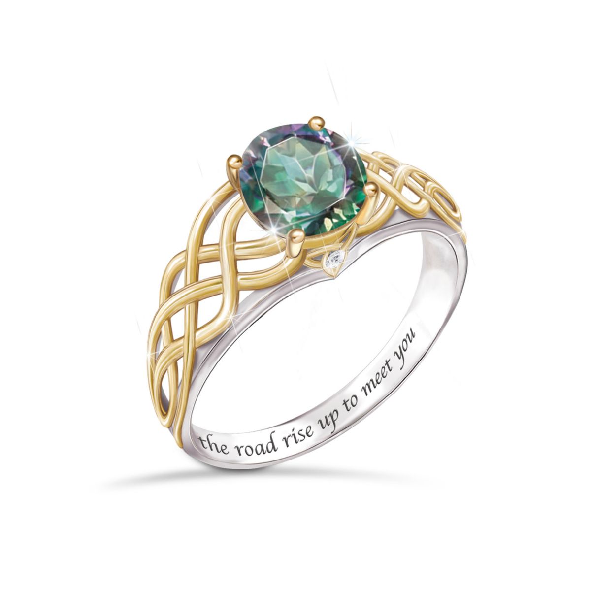 'For The Love Of Ireland' Mystic Topaz Ladies Ring