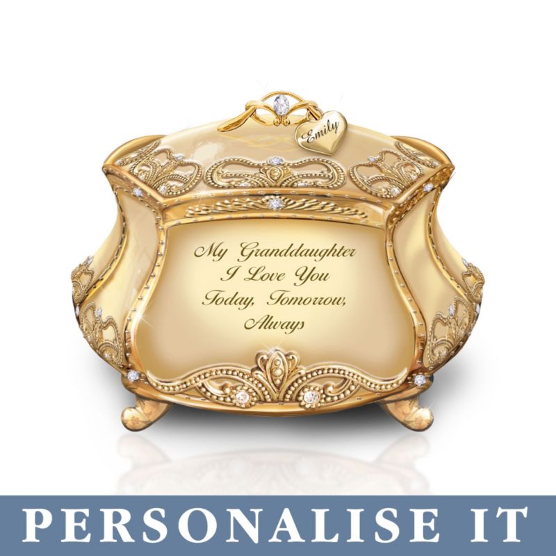 &#039;Granddaughter, I Love You&#039; Personalised Music Box 