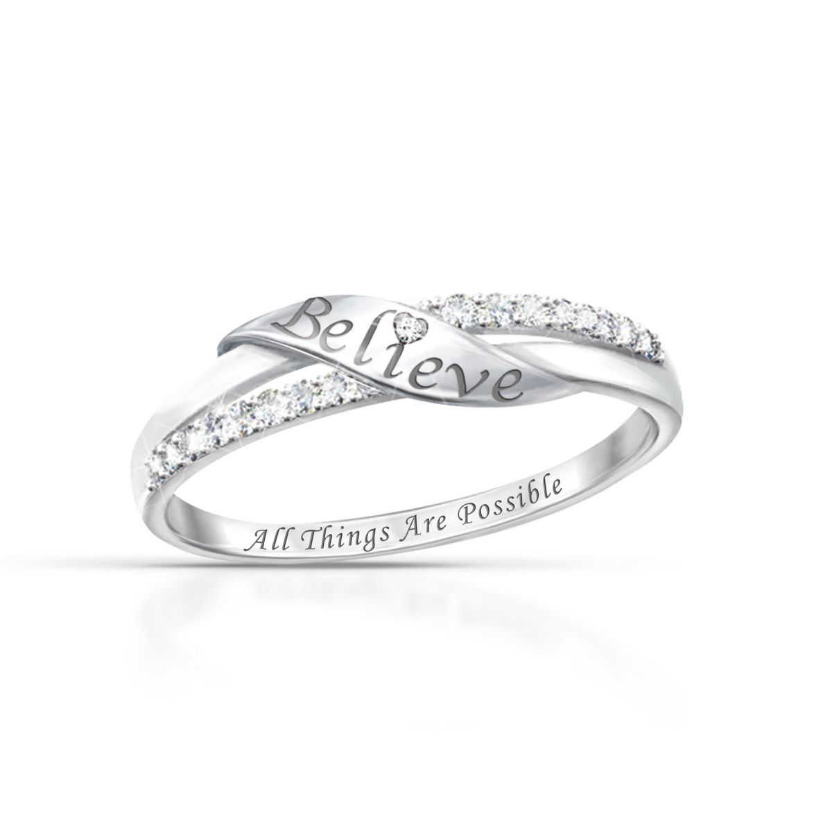 'Believe' Diamond Ring