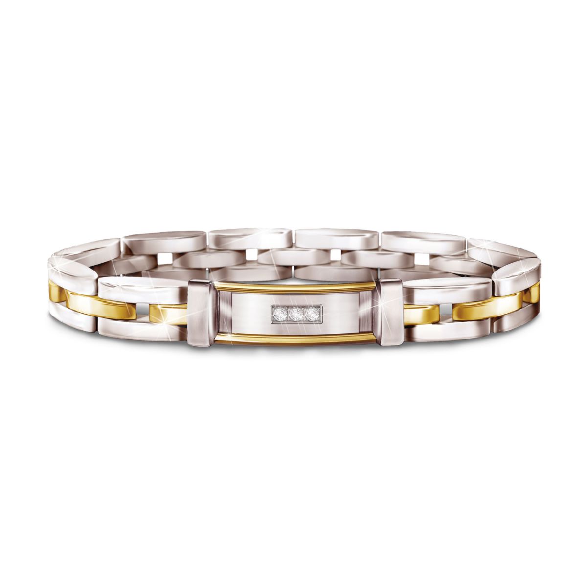 'Today, Tomorrow and Always My Love' Diamond Bracelet