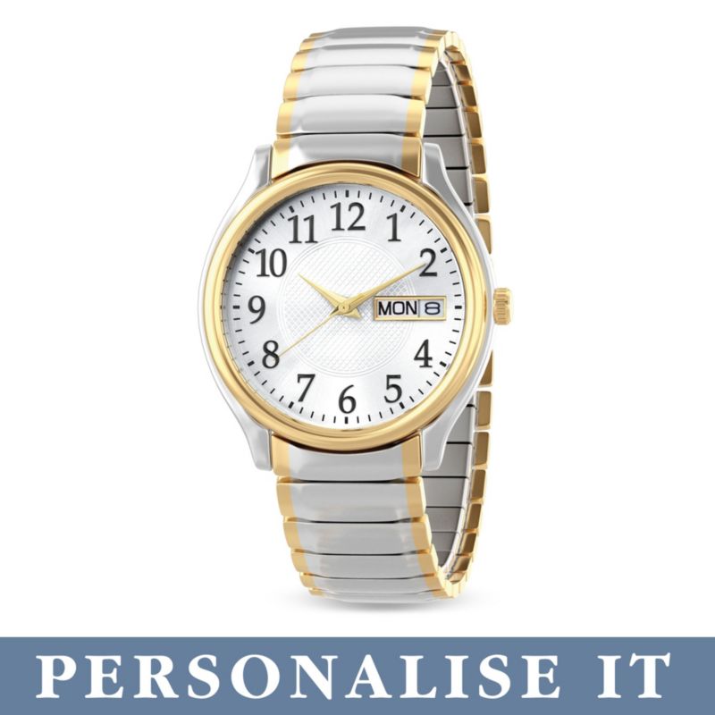 "Classic Daytimer" Easy-Read Personalised Men’s Watch