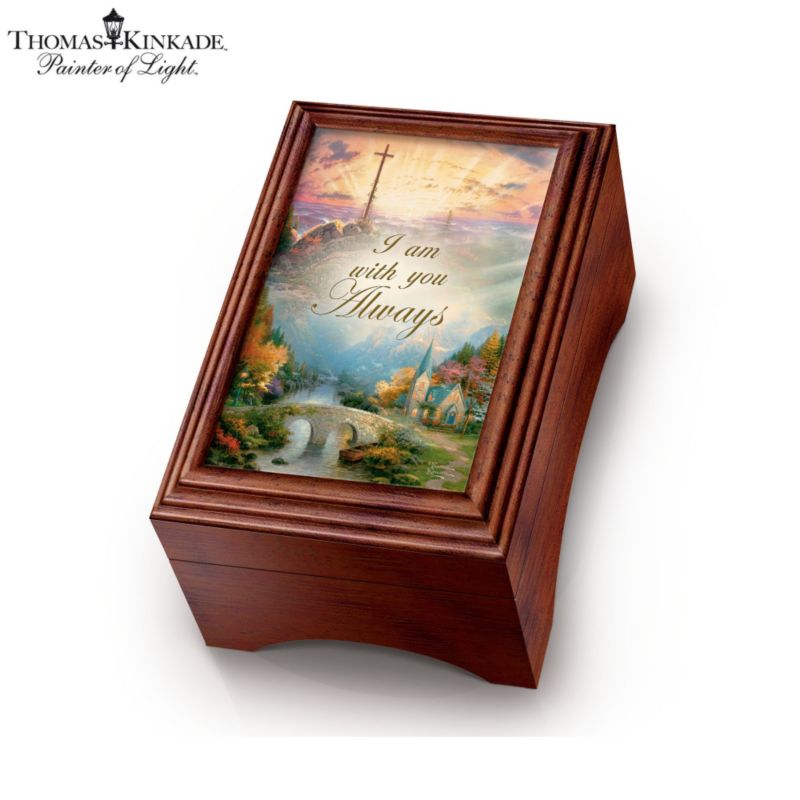 Thomas Kinkade &#039;Holy Land&#039; Olive Wood Prayer Cross