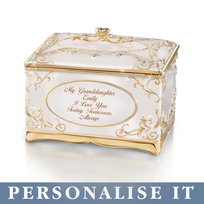&#039;My Granddaughter, I Love You’ Personalised Music Box