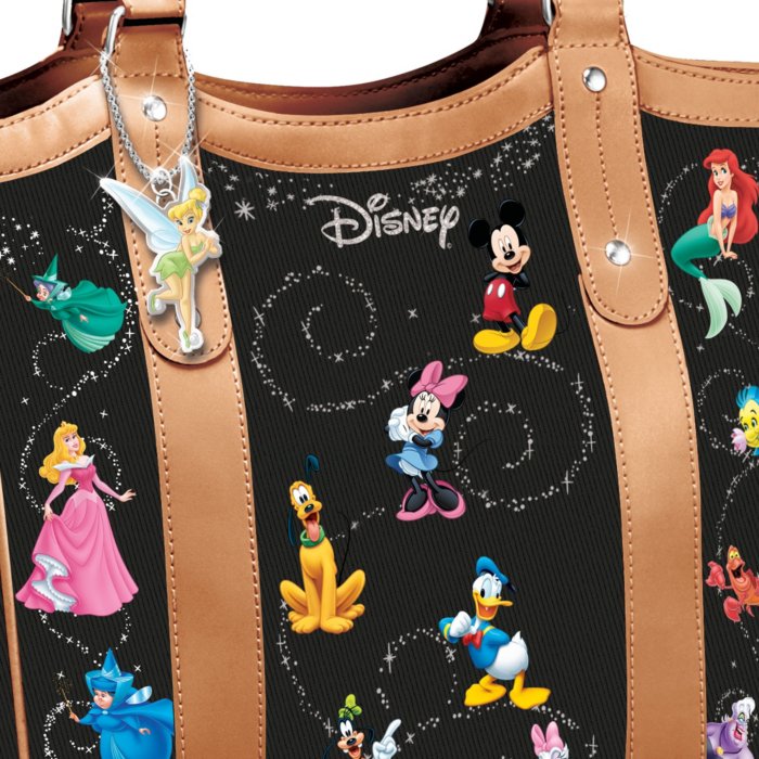 Große Damen Shopping Bag Tasche, Kunstleder, Disney Minnie Mouse