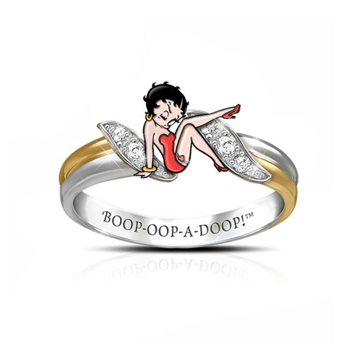 'Betty Boop ' Enamel Ring