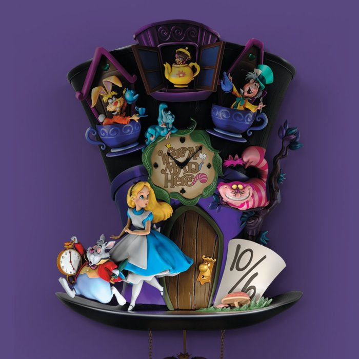 Licensed Disney Alice In Wonderland Wall Clock: Alice In Licensed Disney Alice In Wonderland Wall Clock: Alice In