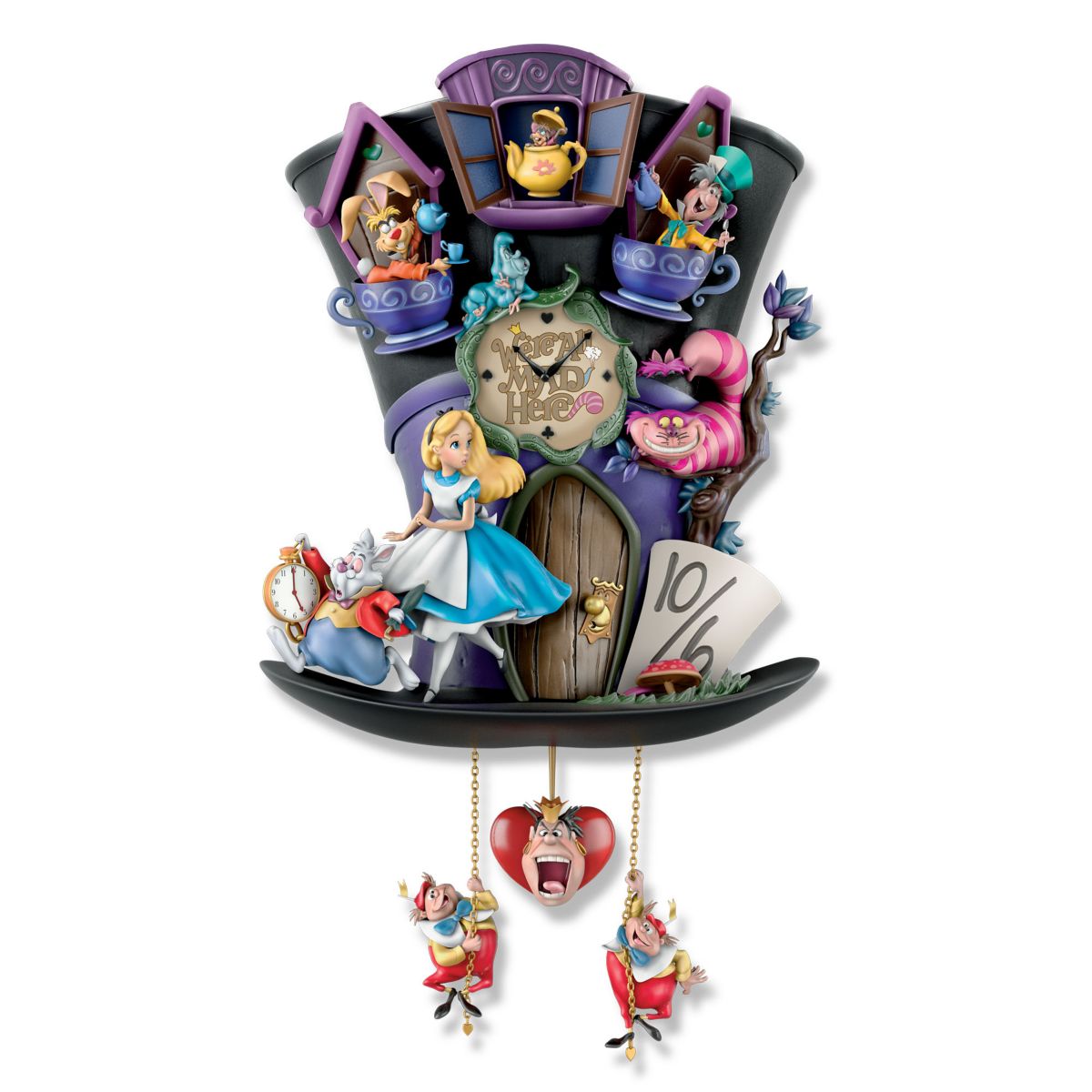 Alice In Wonderland 'Mad Hatter' Cuckoo Clock