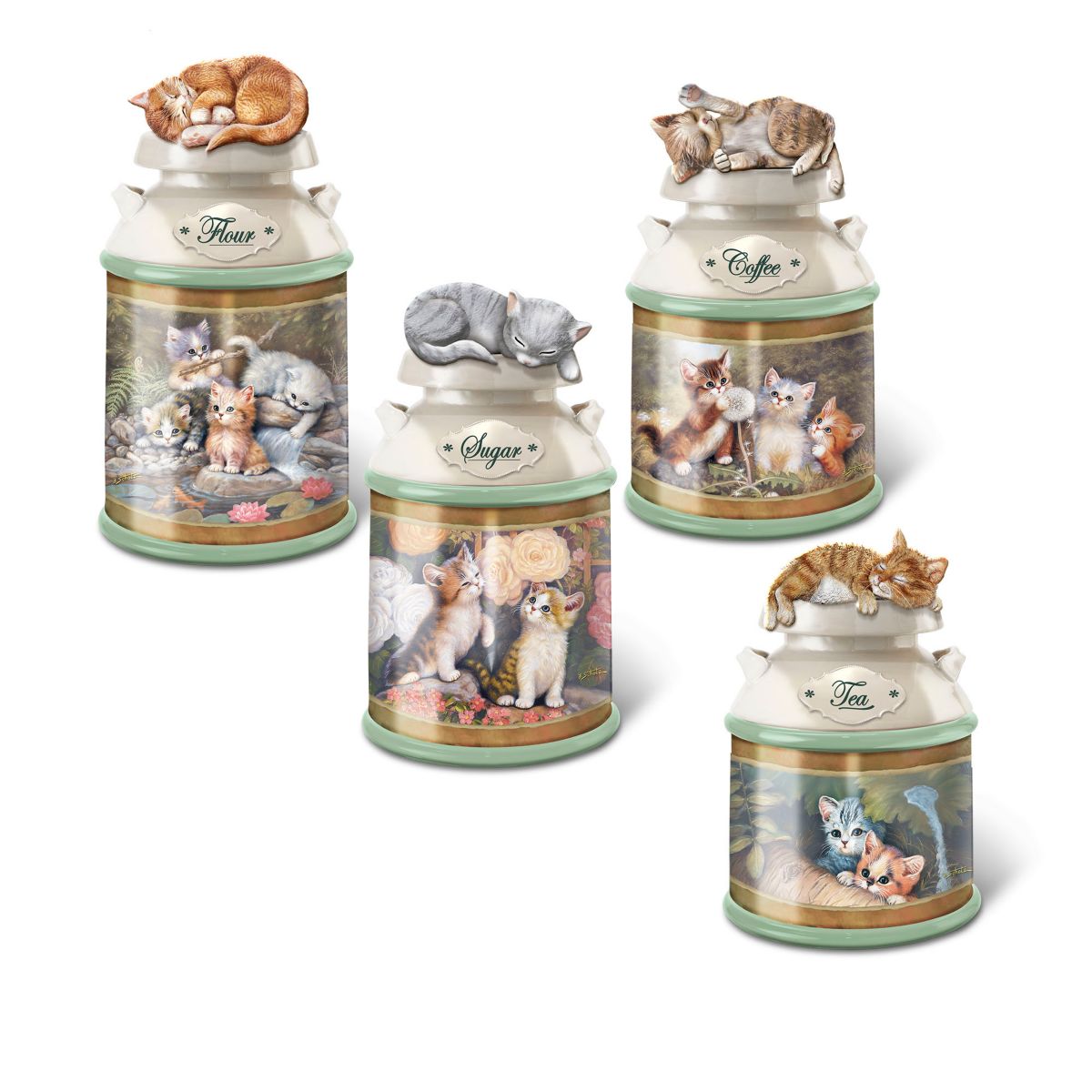 Jürgen Scholz 'Cosy Kittens' Canister Collection