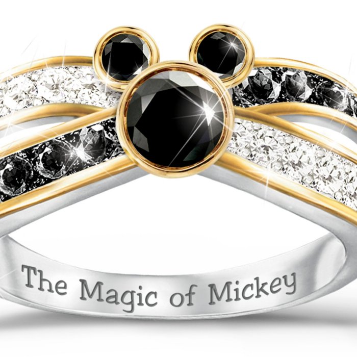 Disney Sparkling Magic Mickey Mouse Diamonesk Ring