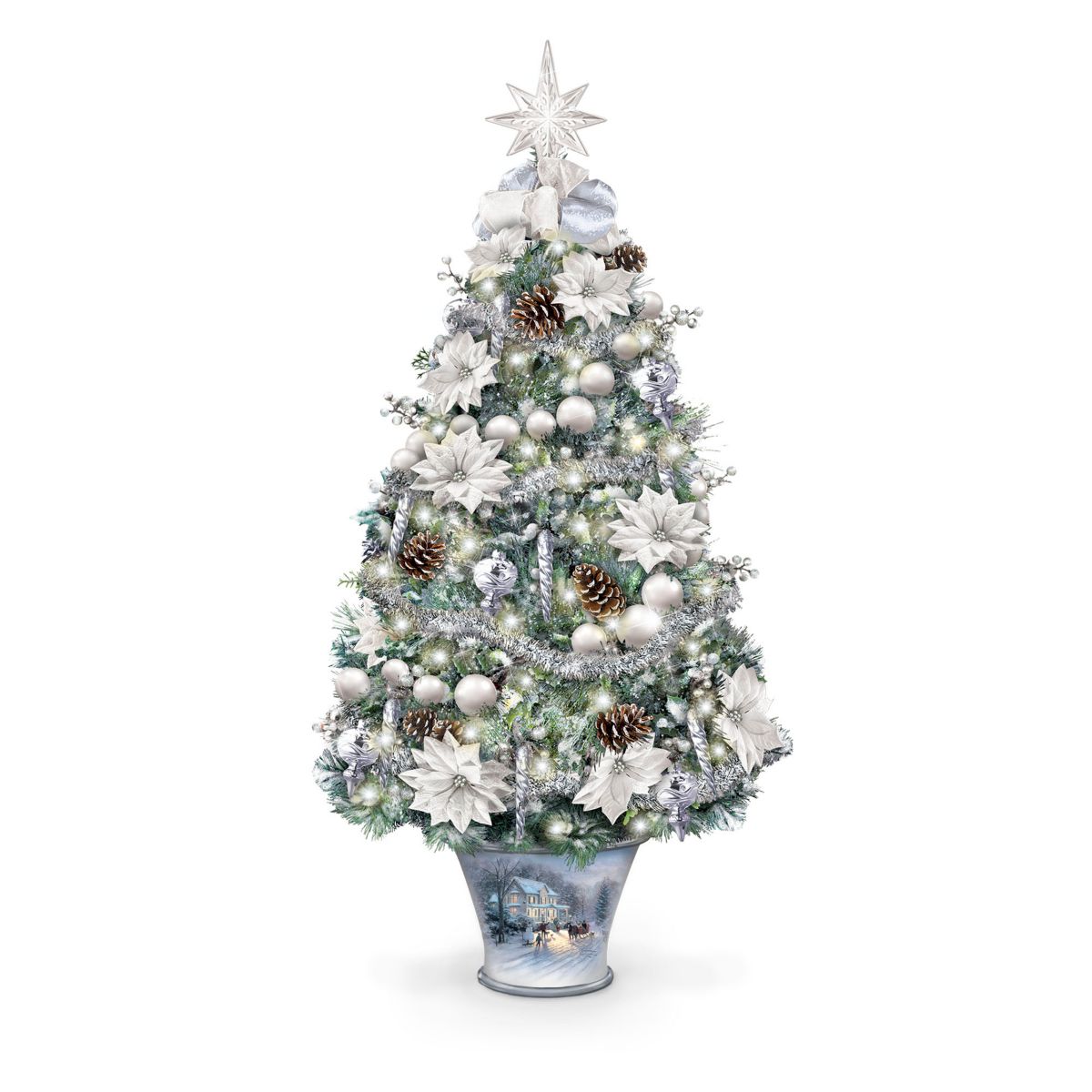 Thomas Kinkade 'Winter Splendour' Tabletop Tree