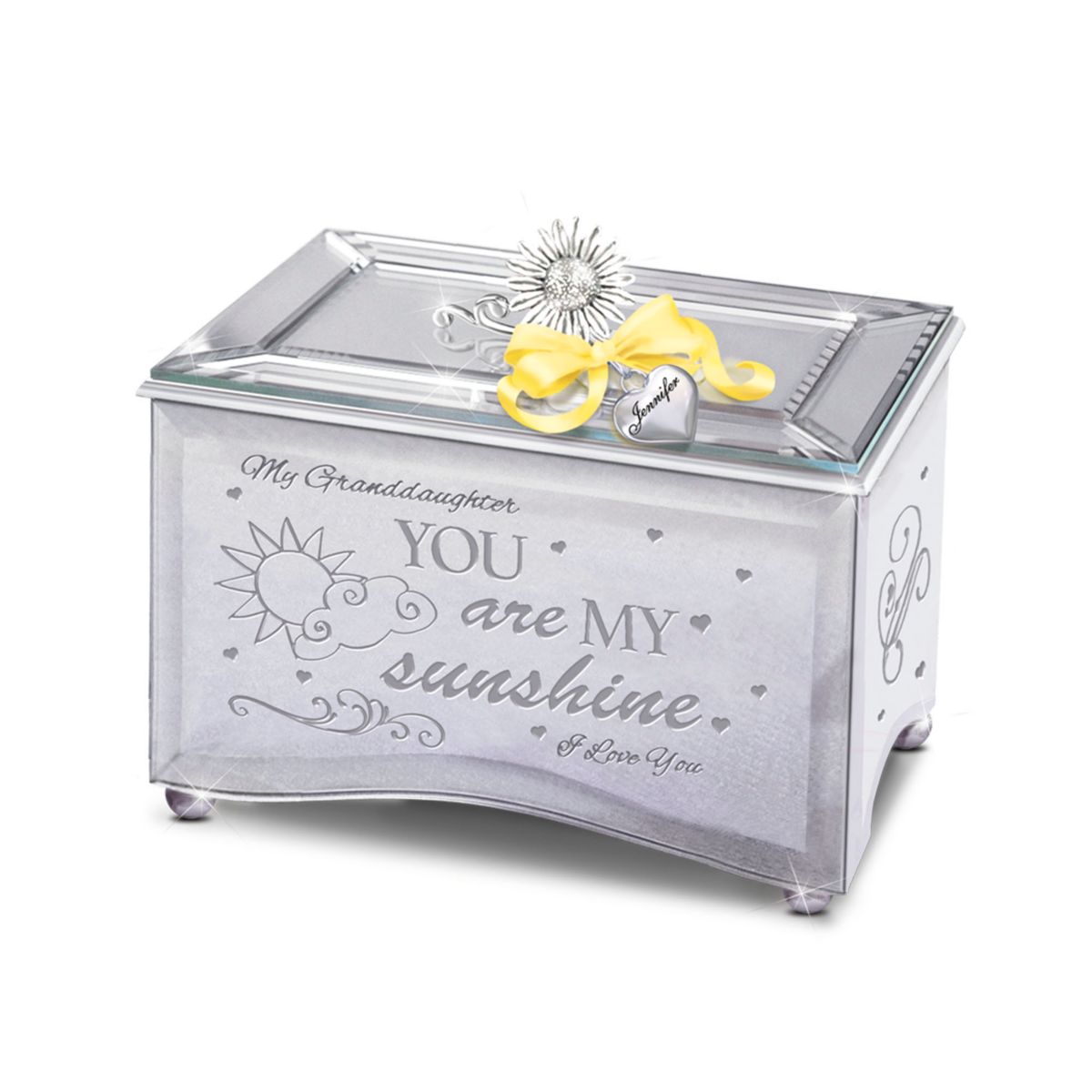 'Granddaughter, You Are My Sunshine' Personalised Music Box