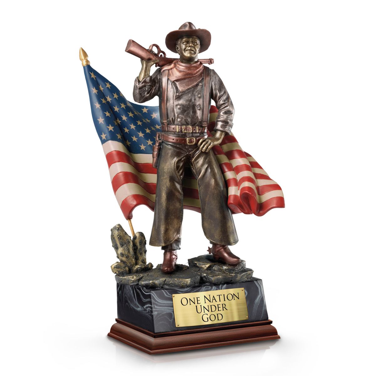 'John Wayne: One Nation Under God' Talking Sculpture