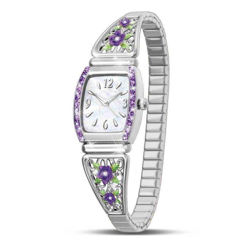 Mitternachtsrose – Damenarmbanduhr