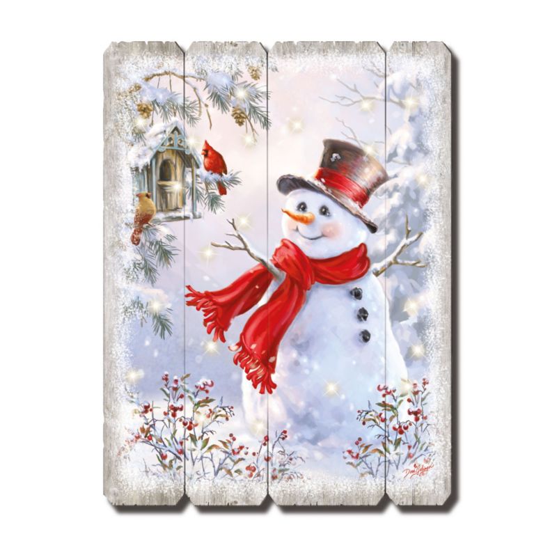 Herr Schneemanns breites Lächeln - Wanddekoration