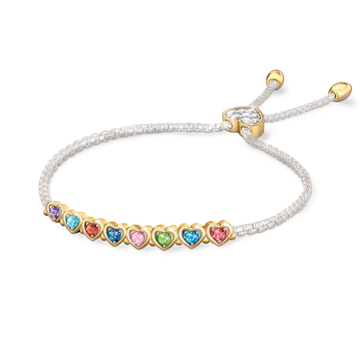 'The Heart Of Our Family' Personalised Birthstone Bracelet