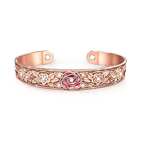 'Nature's Healing Beauty' Solid Copper Cuff Ladies' Bracelet
