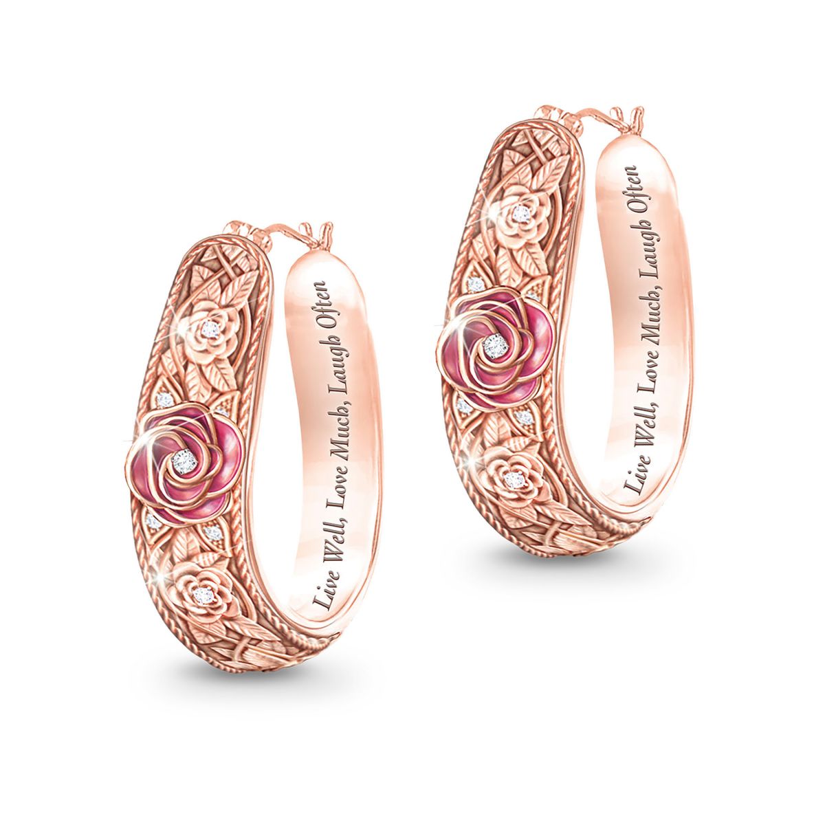 'Copper's Natural Beauty' Floral Earrings