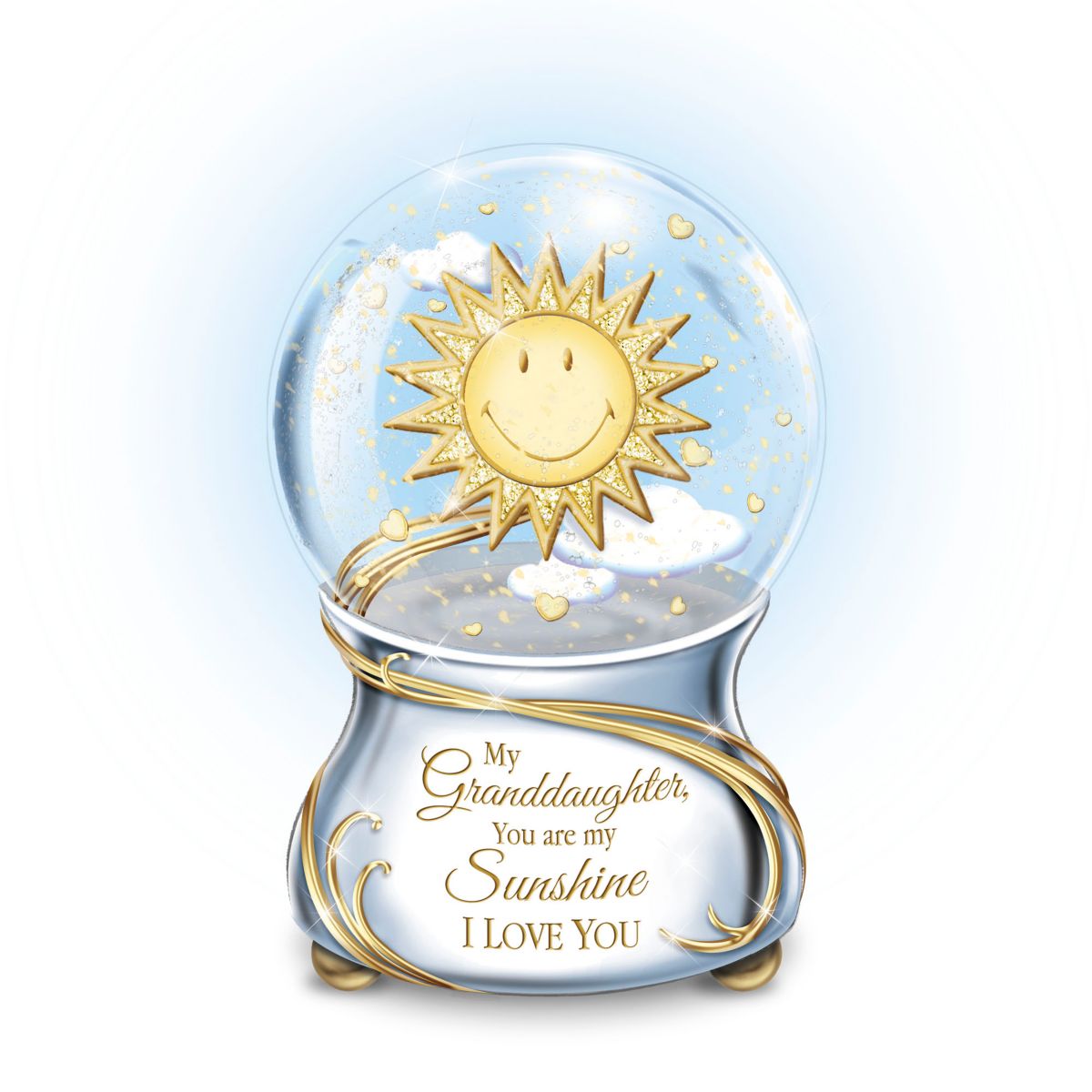 'My Granddaughter, You Are My Sunshine' Musical Glitter Globe