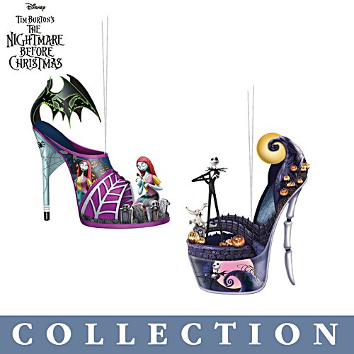 Disney Tim Burton's The Nightmare Before Christmas 'Delightfully Frightful' Ornament Collection