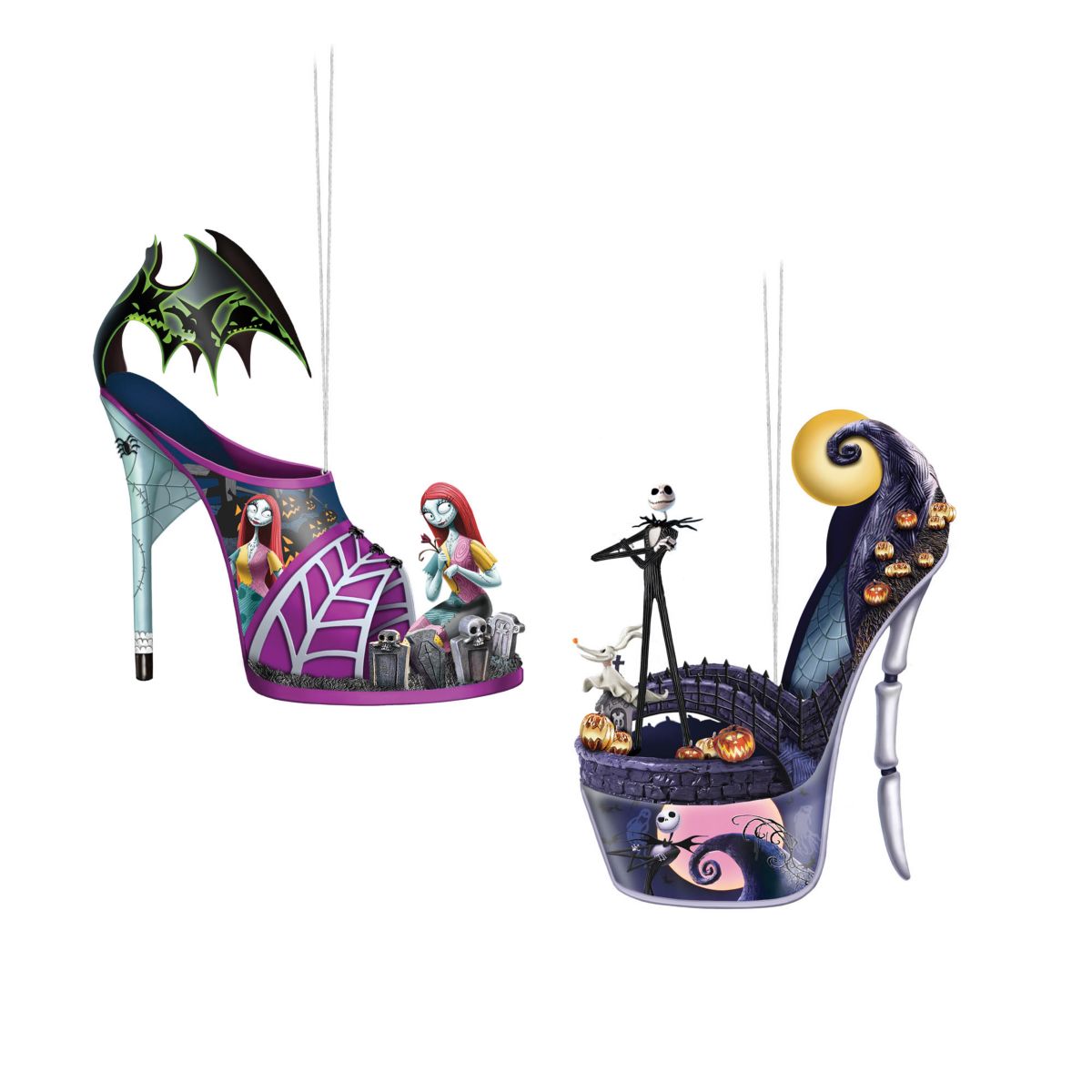 Disney Tim Burton's The Nightmare Before Christmas 'Delightfully Frightful' Ornament Collection