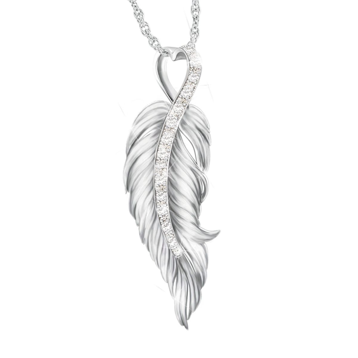 'When Angels Are Near' Ladies' Diamond Pendant