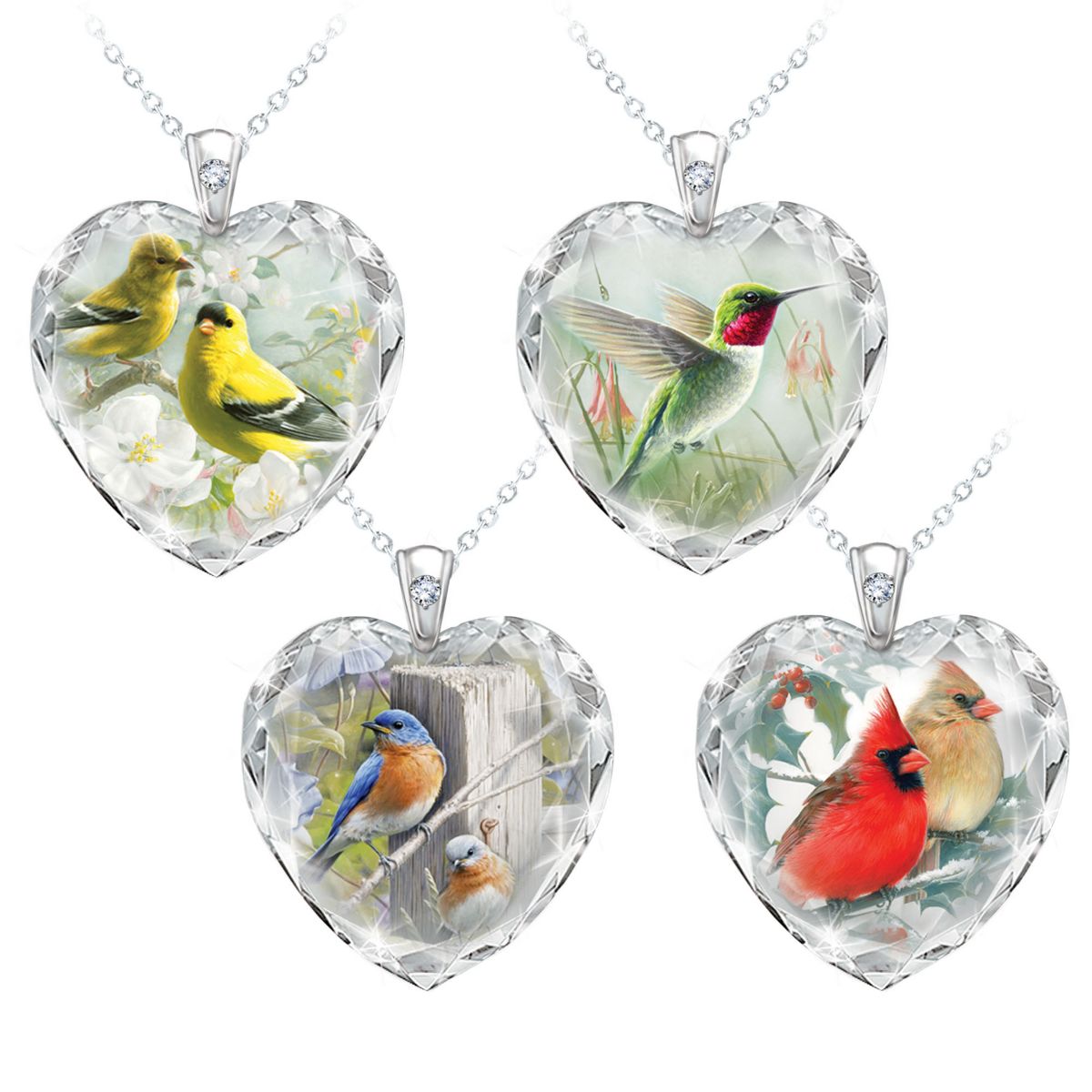 'Gifts Of Nature' Bird Pendant Set
