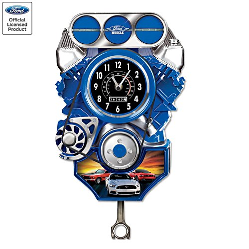 Ford Mustang Muscle Car Wall Clock