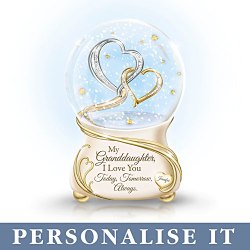 'Granddaughter, I Love You Always' Personalised Glitter Globe