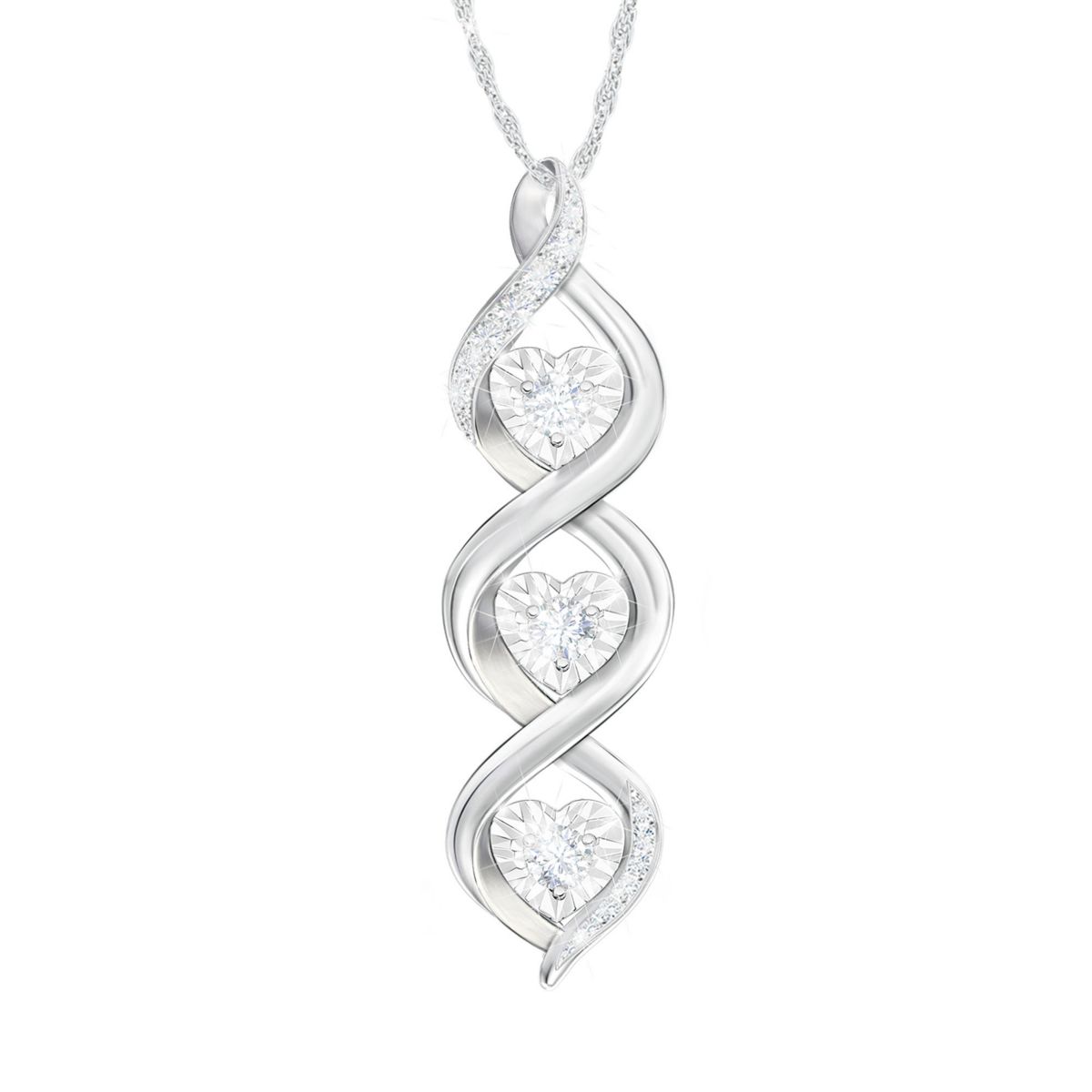 'Always My Daughter' Personalised Diamond Pendant