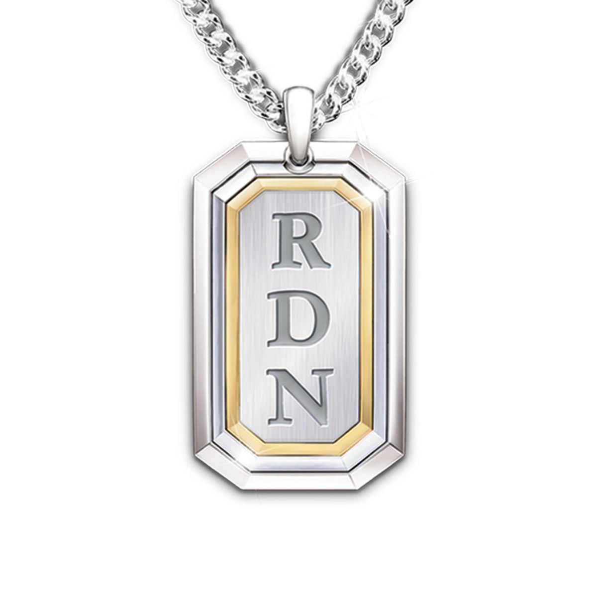 'Words Of Wisdom' Grandson Dog Tag Necklace