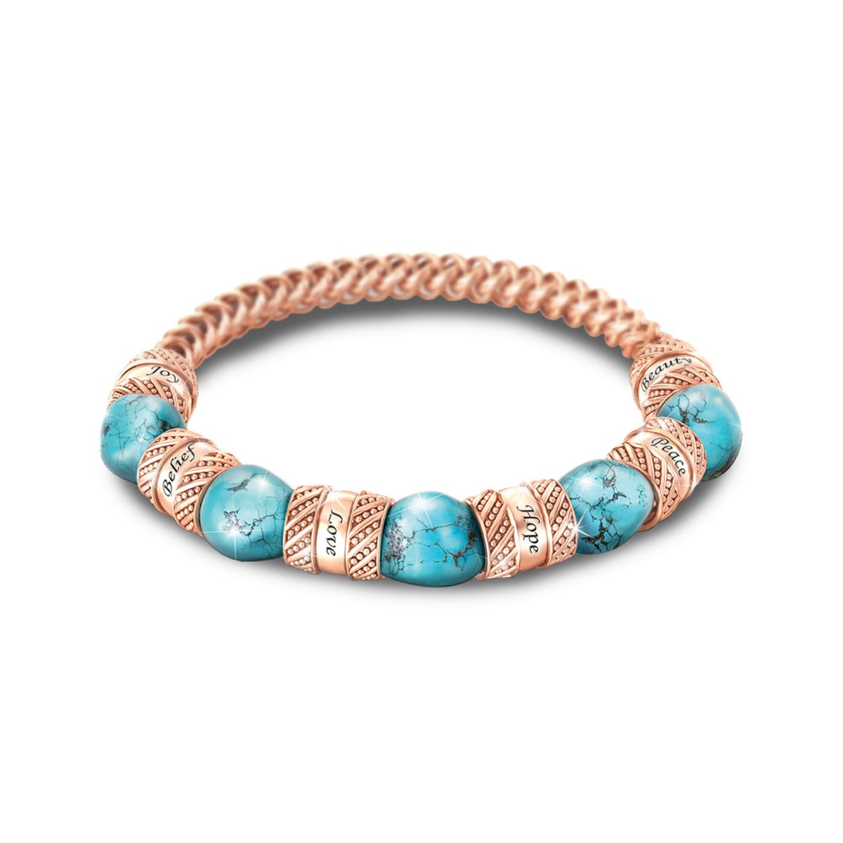 'Touch Of Heaven' Turquoise And Copper Bracelet