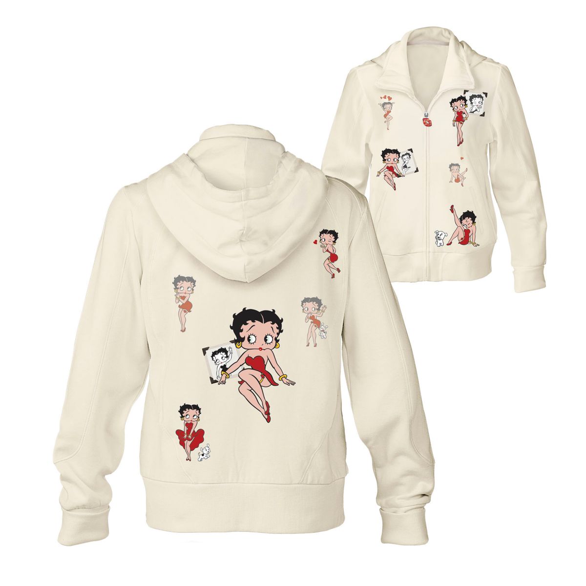 'Classic Betty Boop ' Ladies' Hoodie