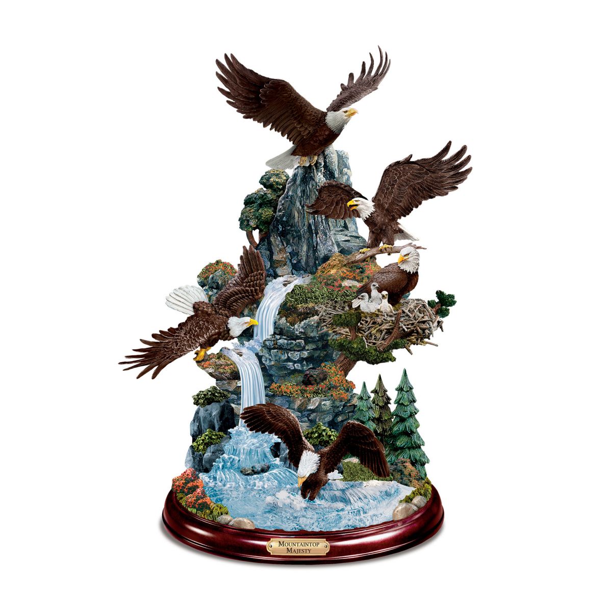 'Mountaintop Majesty' Eagle Sculpture