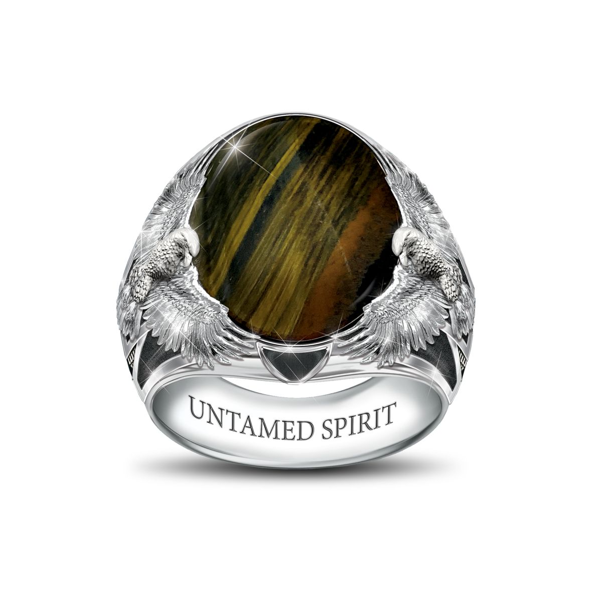 'Untamed Spirit' Hawk's Eye Men's Ring