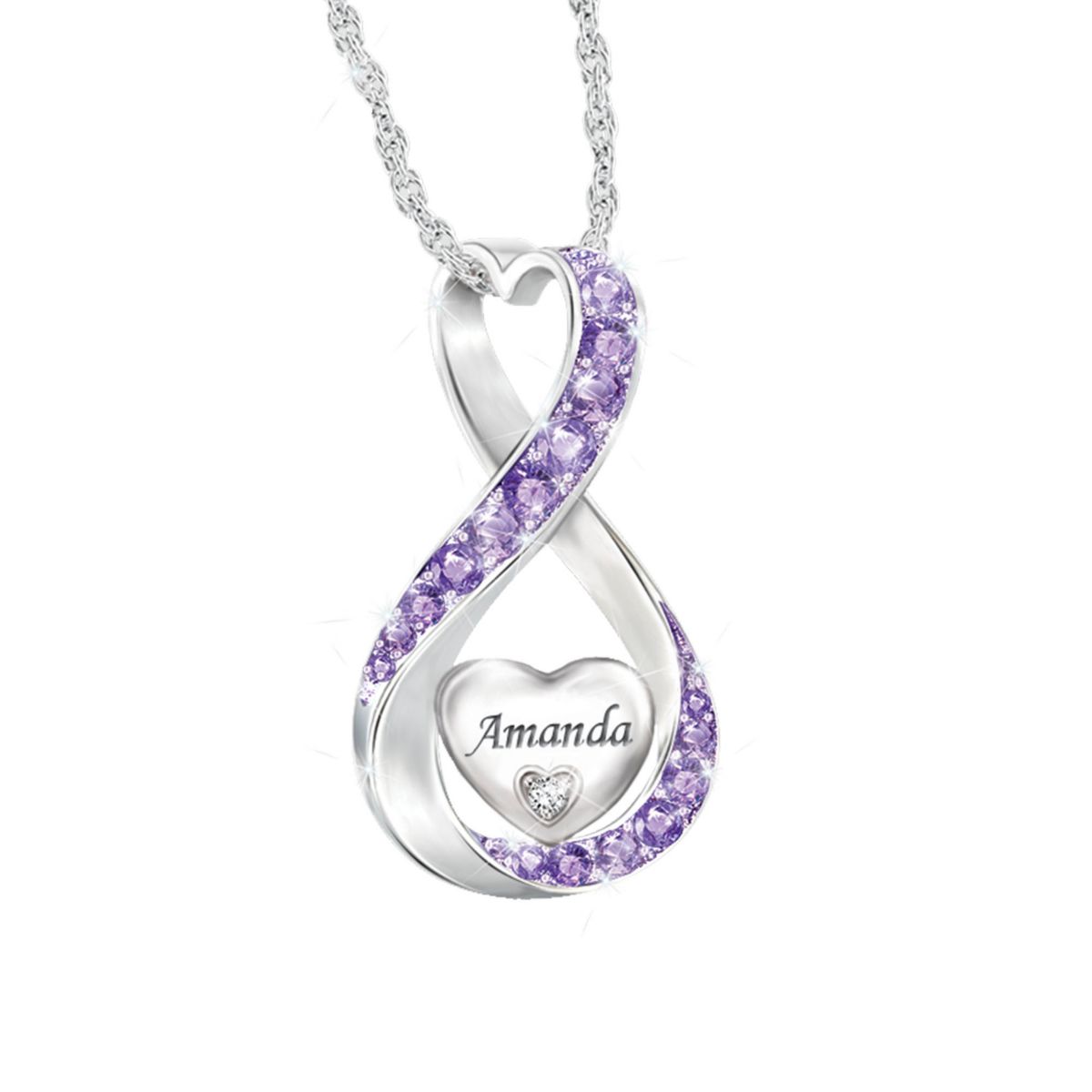 ‘Always Loved’ Granddaughter Birthstone Personalised Pendant