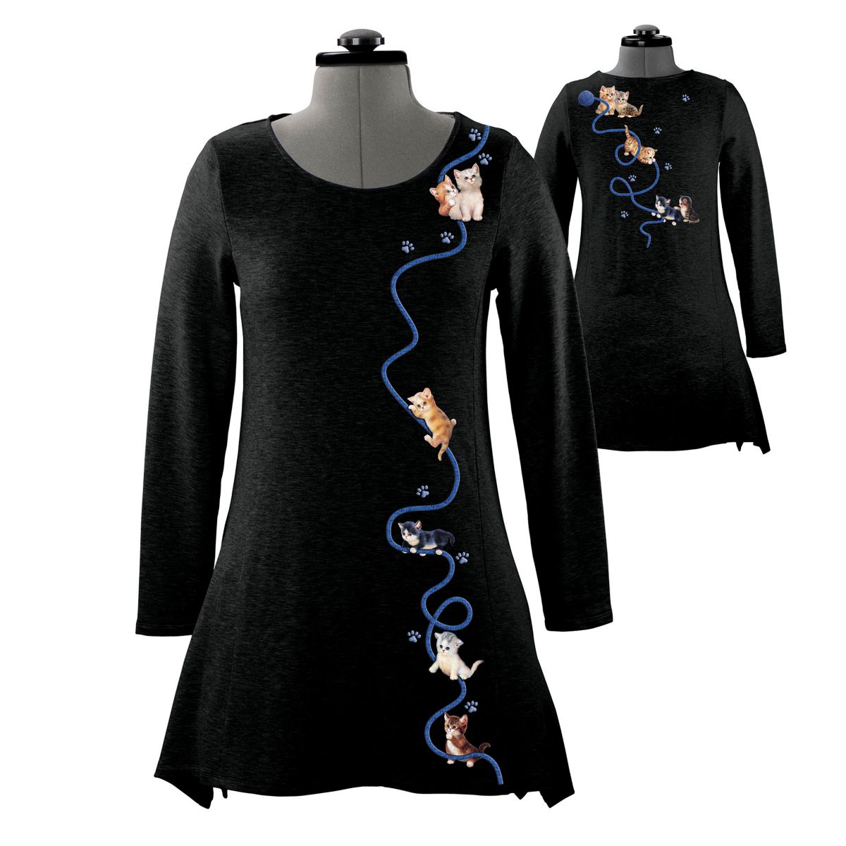 'Kitten Cute' Jürgen Scholz Art Ladies' Tunic