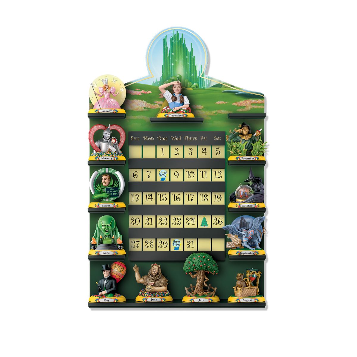 THE WIZARD OF OZ Perpetual Calendar Collection & Display