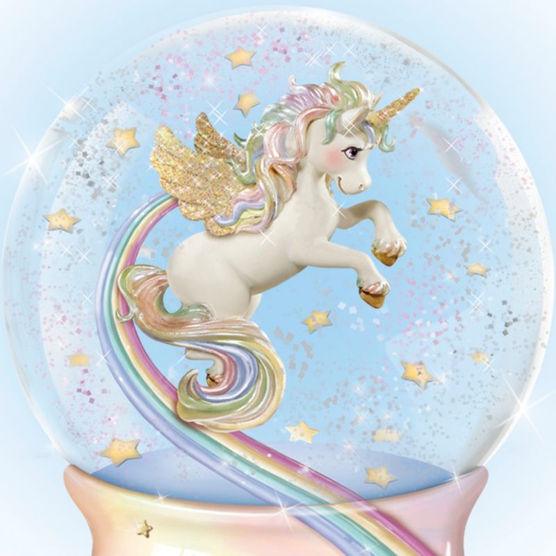 love between mother and daughter musical glitter globe