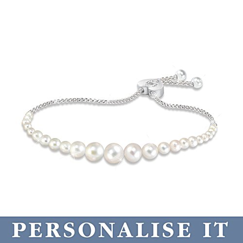 'Grandma’s Pearls Of Wisdom' Ladies' Personalised Bracelet