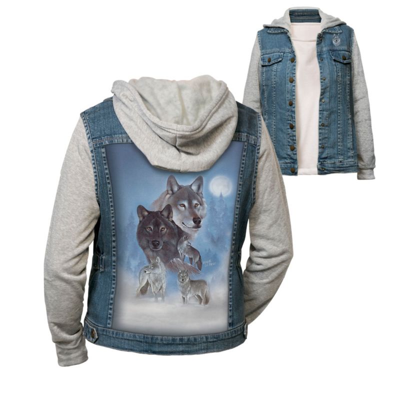 wolf hoodie women's
