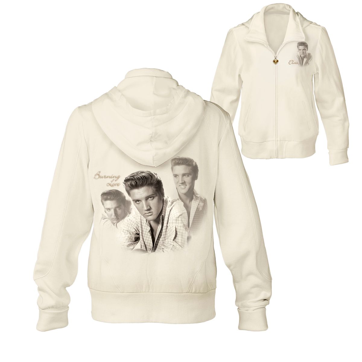 'Burning Love' Elvis Presley Ladies' Hoodie