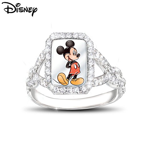 Disney Mickey Mouse 'On With The Show' Diamonesk® Ring