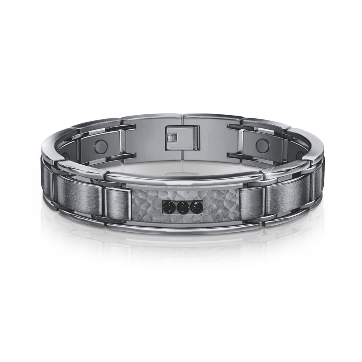 ‘Strength, Courage, Wisdom’ Men’s Sapphire Healing Bracelet