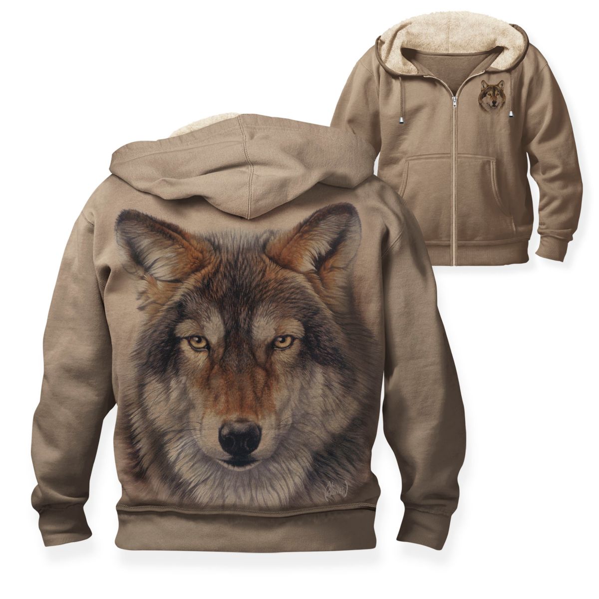 Al Agnew 'Wild Wolf' Men's Hoodie