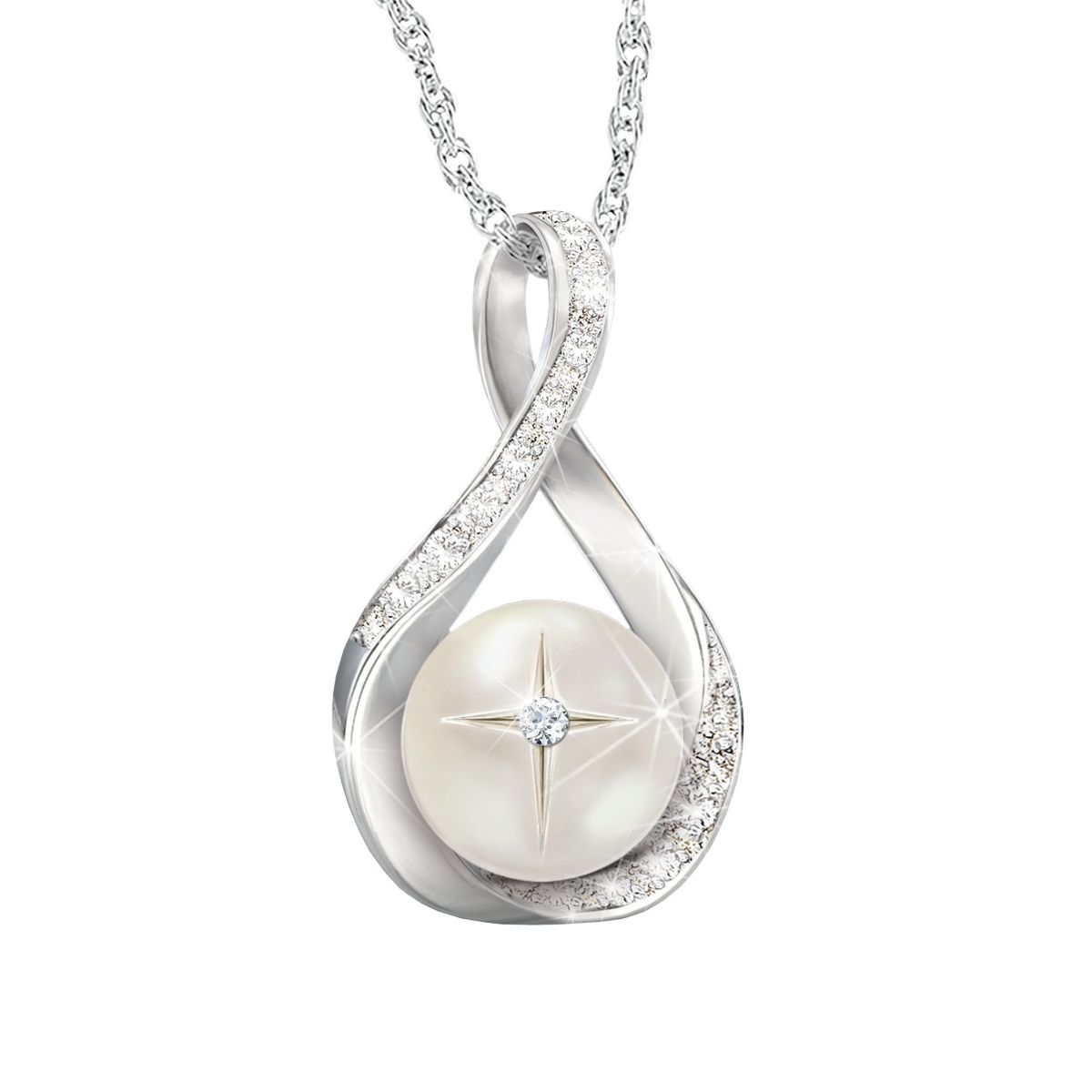'God's Pearl Of Wisdom' Diamond Ladies' Pendant