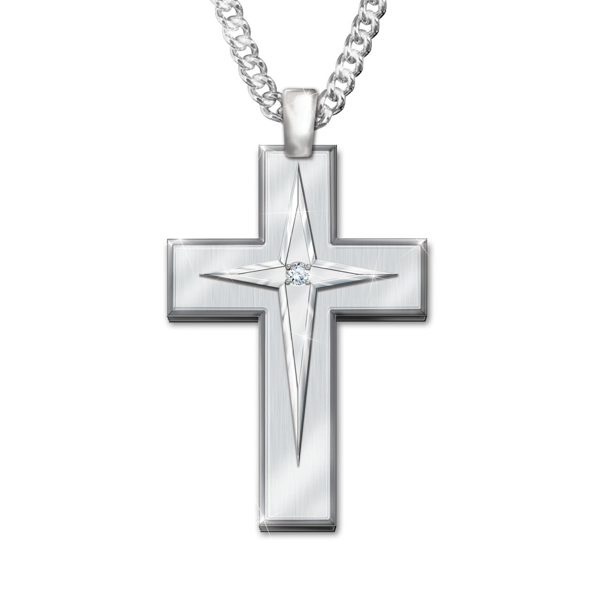 'Blessed Son' Stainless Steel Pendant & Valet Box