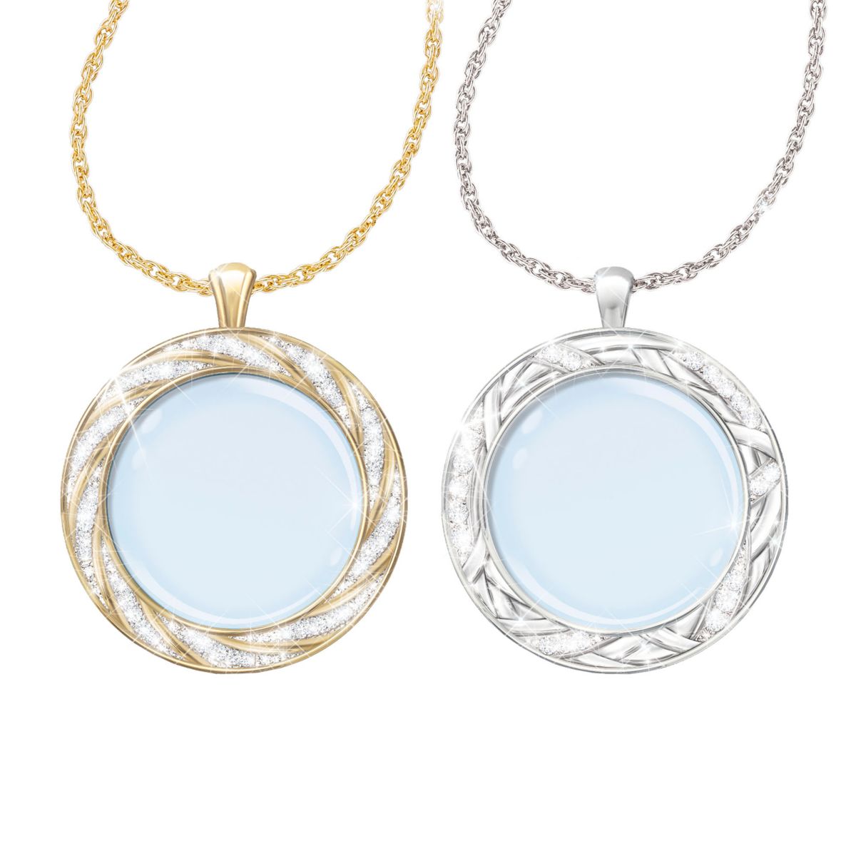 'Visions Of Beauty' Magnifying Glass Pendant Set
